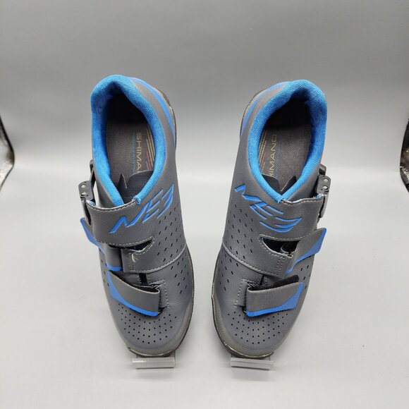 Shimano ME3 MTB Cycling Shoes Gray Blue SPD Size 40 EU Men's Clipless - Picture 2 of 12